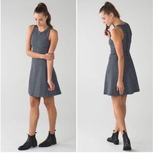 Lululemon Go Till Dawn Athletic Dress Deep Dive Checker Sleeveless Women’s S